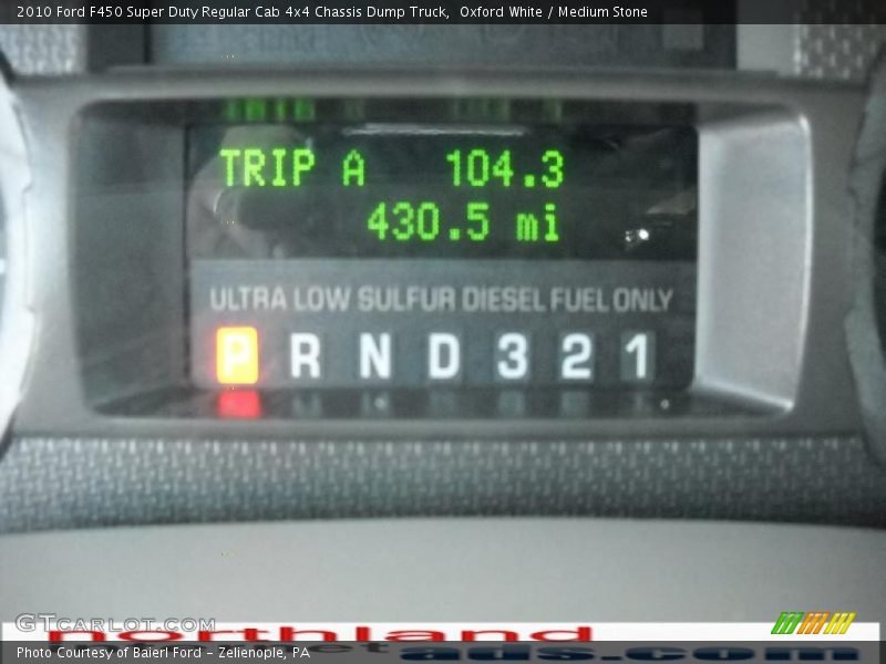 Oxford White / Medium Stone 2010 Ford F450 Super Duty Regular Cab 4x4 Chassis Dump Truck