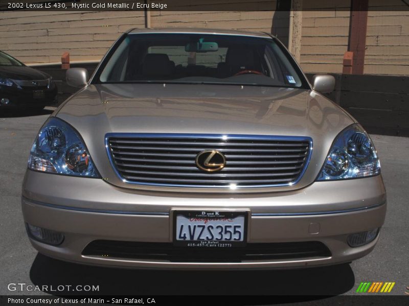 Mystic Gold Metallic / Ecru Beige 2002 Lexus LS 430