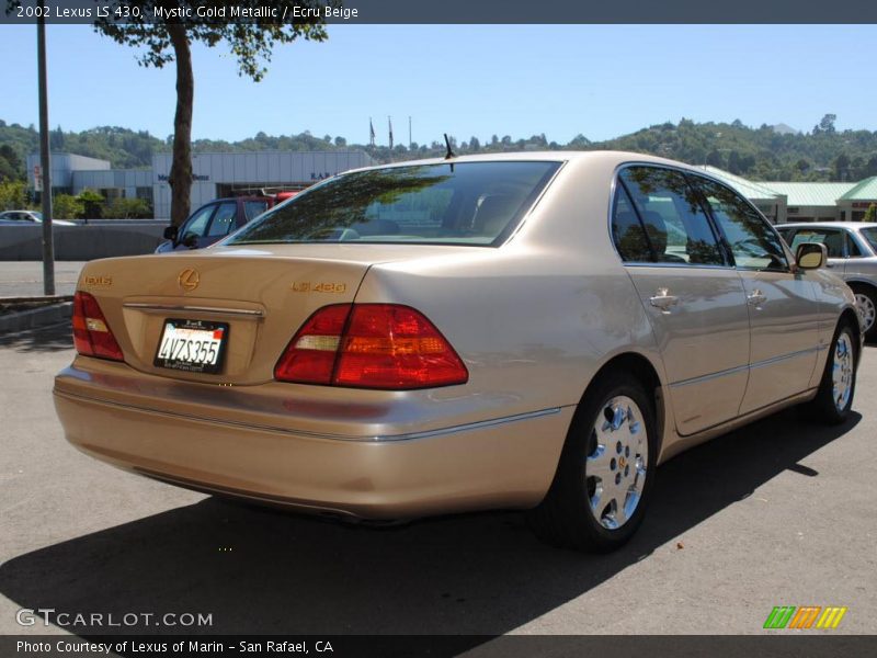 Mystic Gold Metallic / Ecru Beige 2002 Lexus LS 430