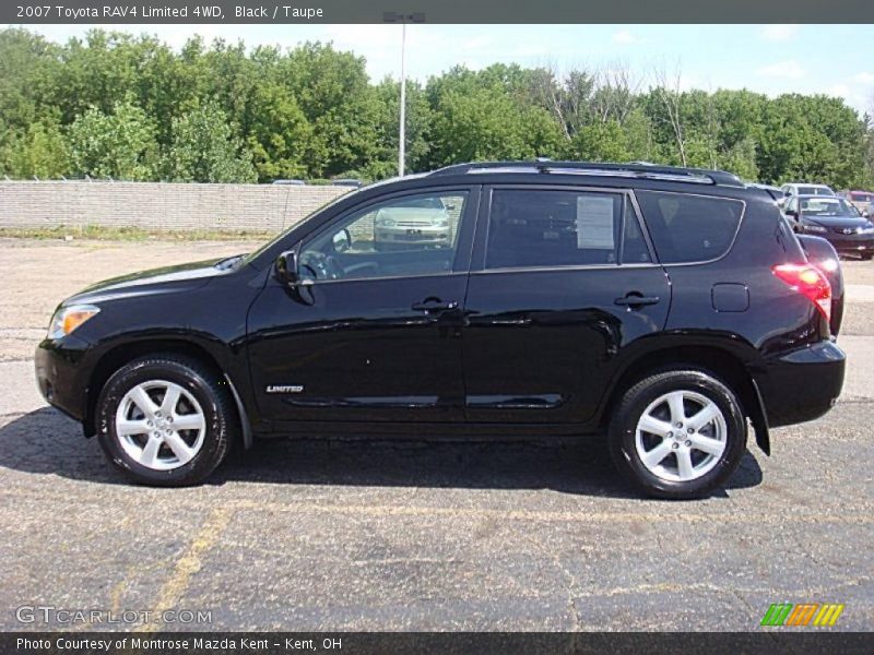 Black / Taupe 2007 Toyota RAV4 Limited 4WD