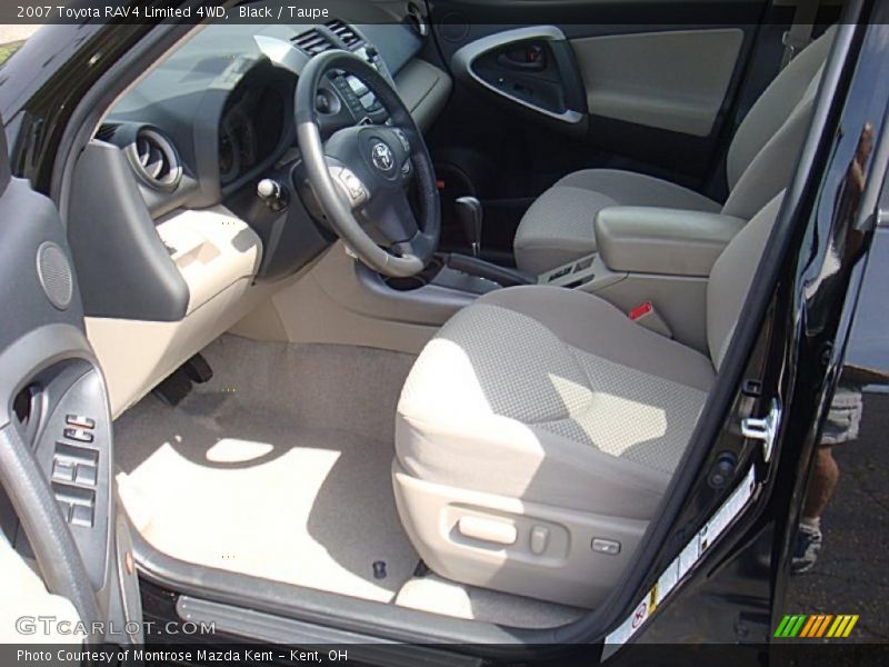 Black / Taupe 2007 Toyota RAV4 Limited 4WD