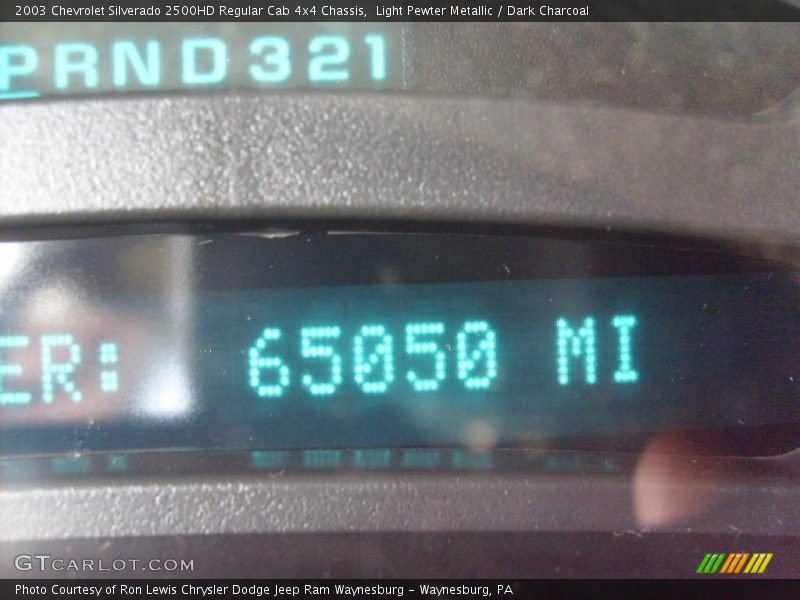 Light Pewter Metallic / Dark Charcoal 2003 Chevrolet Silverado 2500HD Regular Cab 4x4 Chassis