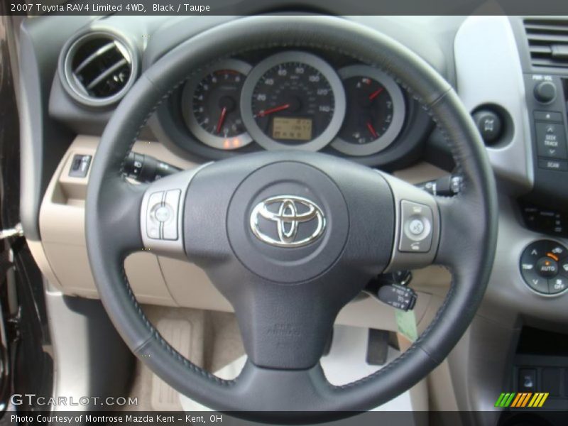 Black / Taupe 2007 Toyota RAV4 Limited 4WD