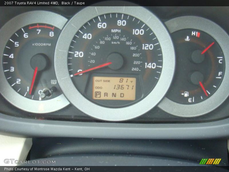 Black / Taupe 2007 Toyota RAV4 Limited 4WD