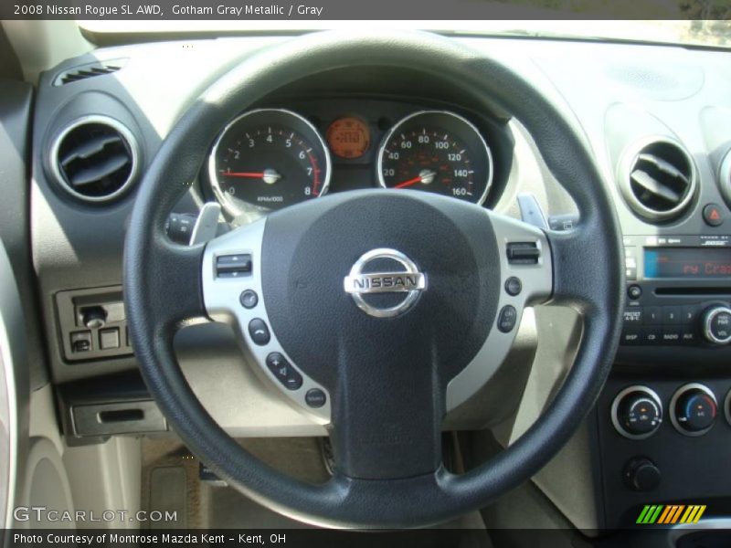 Gotham Gray Metallic / Gray 2008 Nissan Rogue SL AWD