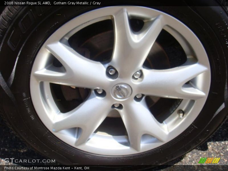 Gotham Gray Metallic / Gray 2008 Nissan Rogue SL AWD
