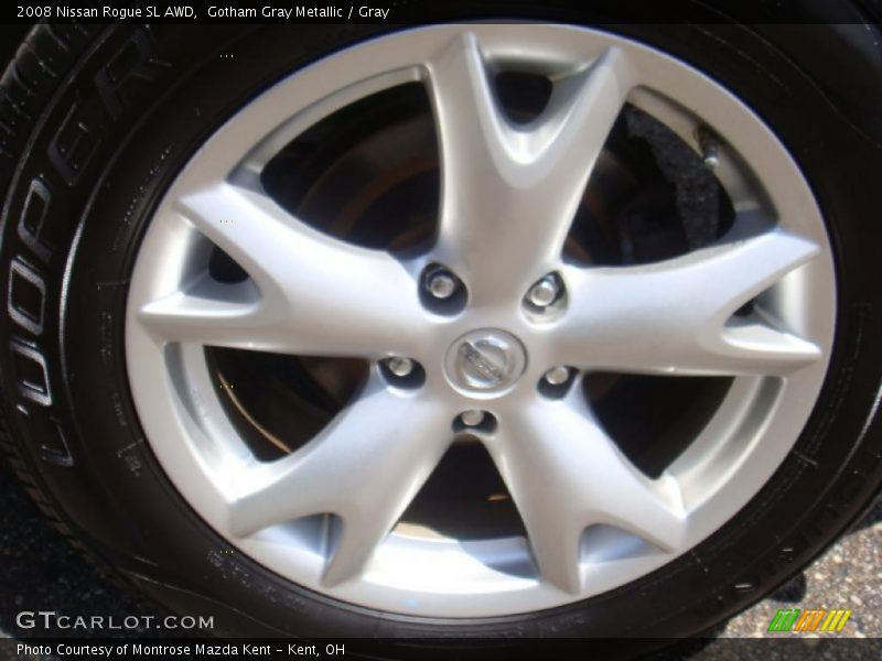 Gotham Gray Metallic / Gray 2008 Nissan Rogue SL AWD