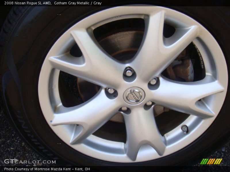 Gotham Gray Metallic / Gray 2008 Nissan Rogue SL AWD