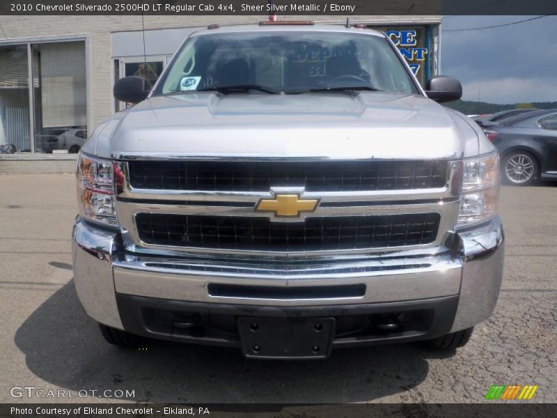 Sheer Silver Metallic / Ebony 2010 Chevrolet Silverado 2500HD LT Regular Cab 4x4
