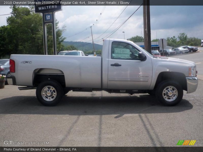 Sheer Silver Metallic / Ebony 2010 Chevrolet Silverado 2500HD LT Regular Cab 4x4