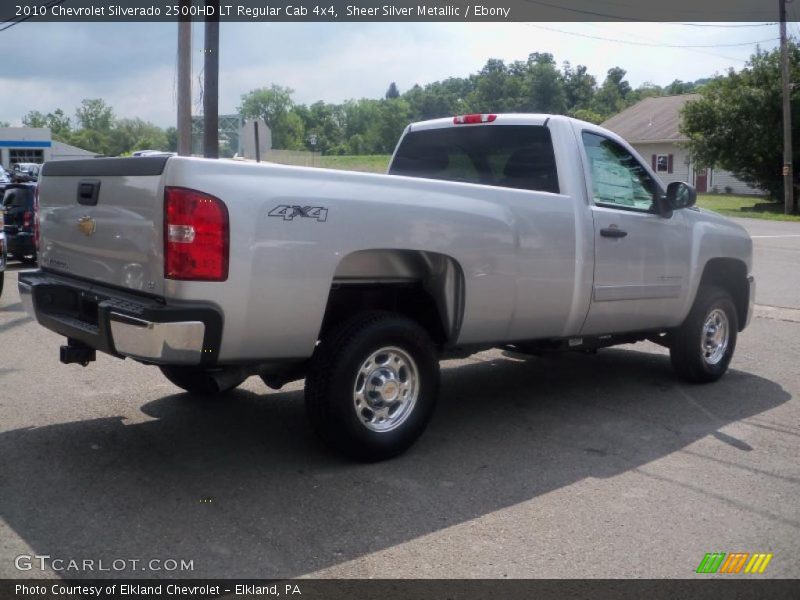 Sheer Silver Metallic / Ebony 2010 Chevrolet Silverado 2500HD LT Regular Cab 4x4