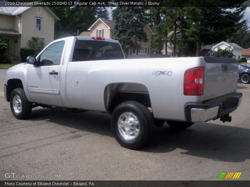 Sheer Silver Metallic / Ebony 2010 Chevrolet Silverado 2500HD LT Regular Cab 4x4