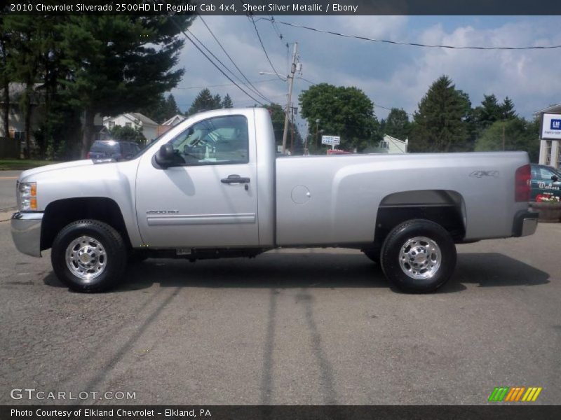 Sheer Silver Metallic / Ebony 2010 Chevrolet Silverado 2500HD LT Regular Cab 4x4