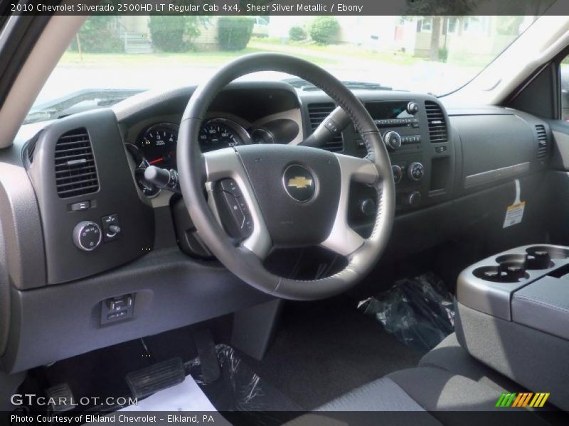 Sheer Silver Metallic / Ebony 2010 Chevrolet Silverado 2500HD LT Regular Cab 4x4