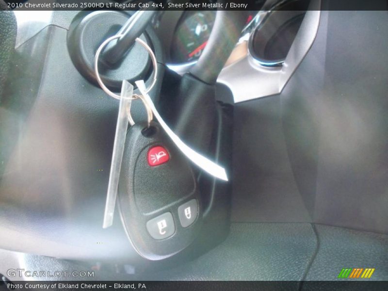 Sheer Silver Metallic / Ebony 2010 Chevrolet Silverado 2500HD LT Regular Cab 4x4
