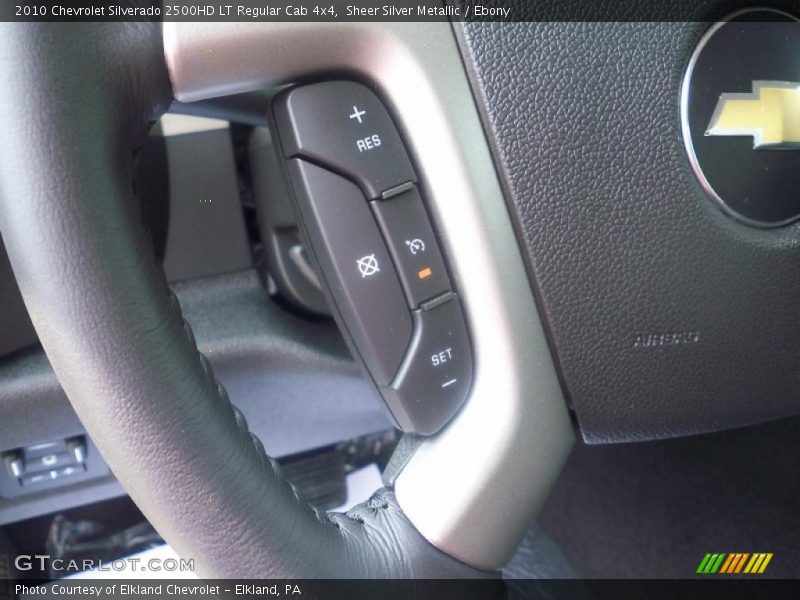 Sheer Silver Metallic / Ebony 2010 Chevrolet Silverado 2500HD LT Regular Cab 4x4
