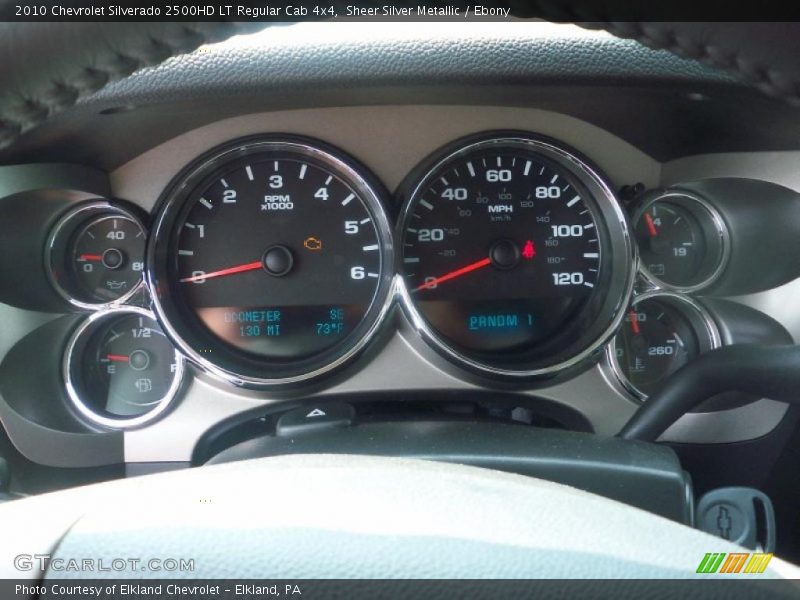 Sheer Silver Metallic / Ebony 2010 Chevrolet Silverado 2500HD LT Regular Cab 4x4