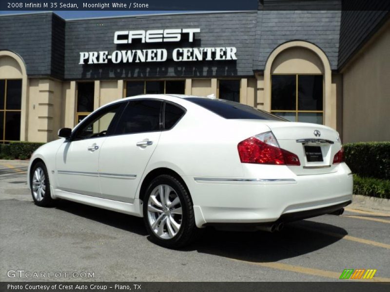 Moonlight White / Stone 2008 Infiniti M 35 Sedan