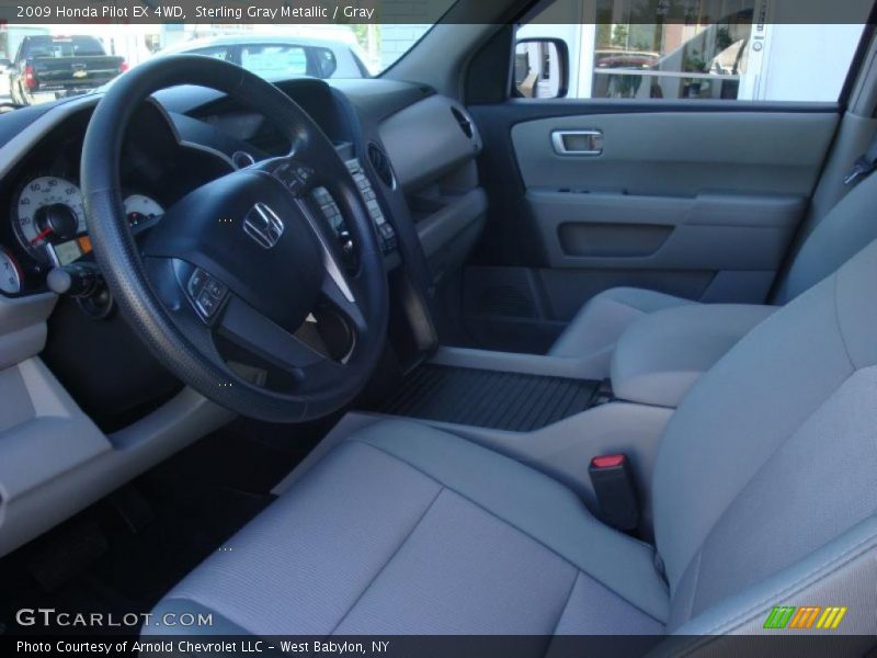 Sterling Gray Metallic / Gray 2009 Honda Pilot EX 4WD