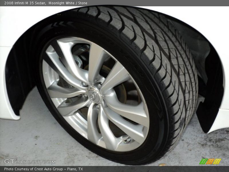 Moonlight White / Stone 2008 Infiniti M 35 Sedan