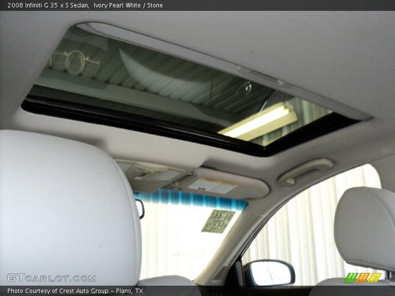 Ivory Pearl White / Stone 2008 Infiniti G 35 x S Sedan
