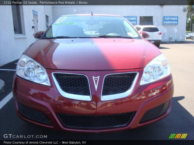 Performance Red Metallic / Ebony 2010 Pontiac G6 Sedan