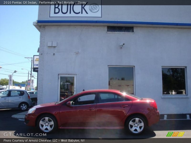 Performance Red Metallic / Ebony 2010 Pontiac G6 Sedan