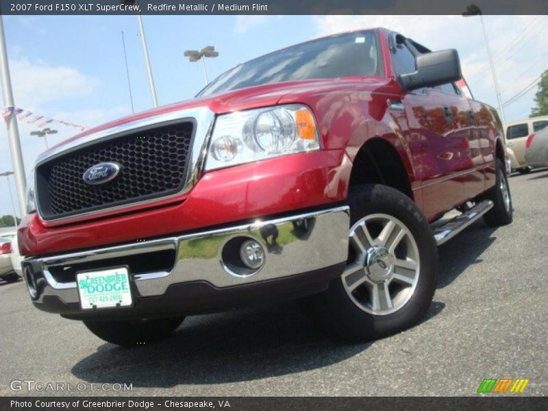 Redfire Metallic / Medium Flint 2007 Ford F150 XLT SuperCrew