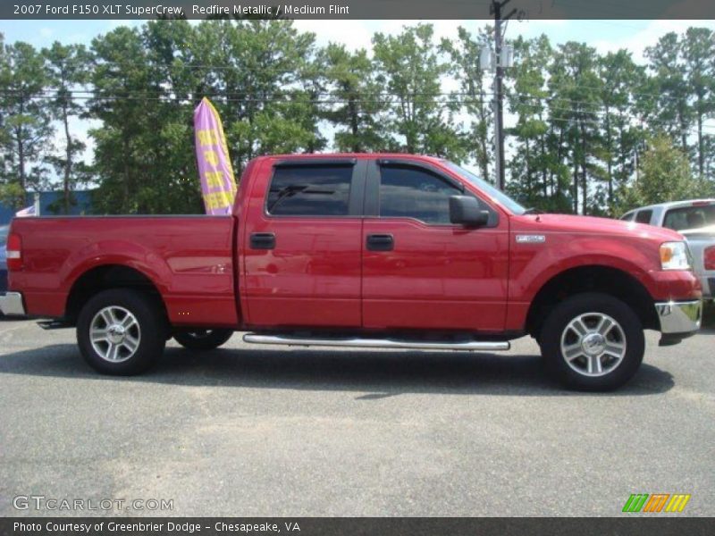 Redfire Metallic / Medium Flint 2007 Ford F150 XLT SuperCrew