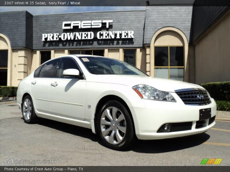 Ivory Pearl / Wheat 2007 Infiniti M 35 Sedan