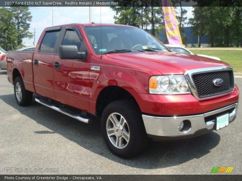 Redfire Metallic / Medium Flint 2007 Ford F150 XLT SuperCrew