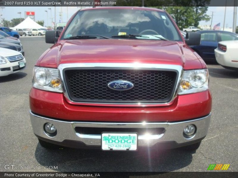 Redfire Metallic / Medium Flint 2007 Ford F150 XLT SuperCrew