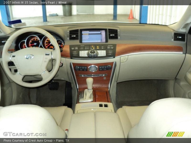Ivory Pearl / Wheat 2007 Infiniti M 35 Sedan