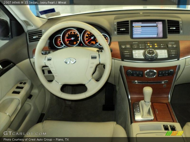 Ivory Pearl / Wheat 2007 Infiniti M 35 Sedan