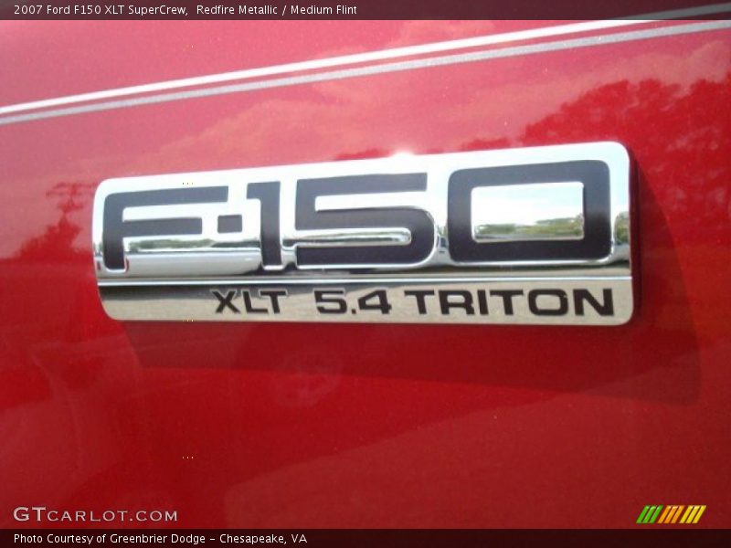 Redfire Metallic / Medium Flint 2007 Ford F150 XLT SuperCrew