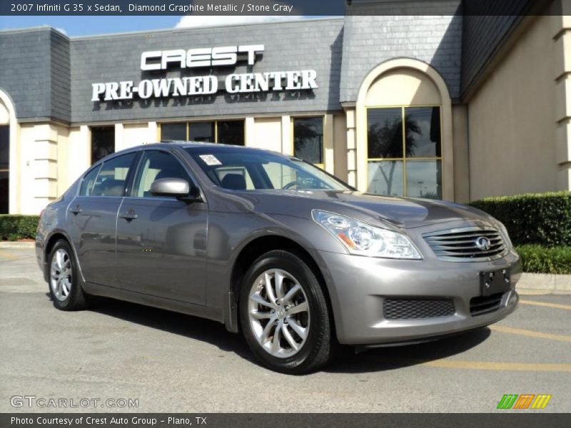 Diamond Graphite Metallic / Stone Gray 2007 Infiniti G 35 x Sedan