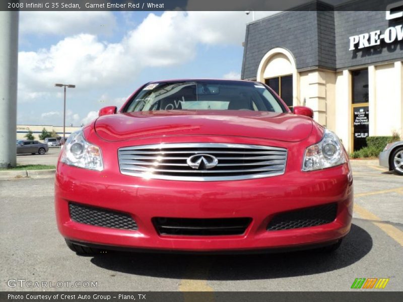 Garnet Ember Red / Wheat 2008 Infiniti G 35 Sedan