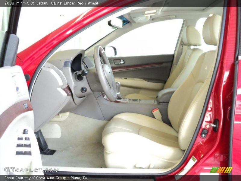 Garnet Ember Red / Wheat 2008 Infiniti G 35 Sedan