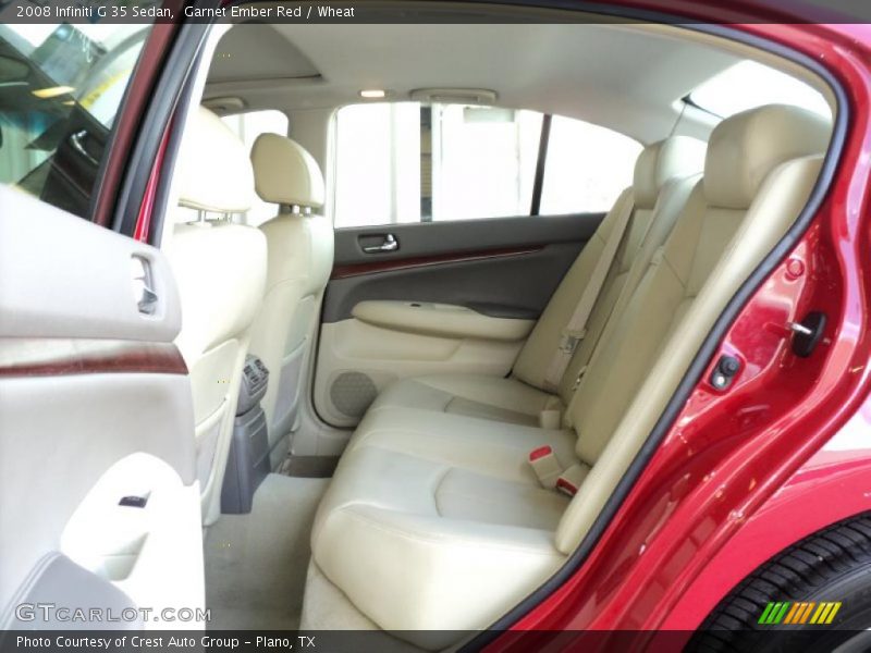 Garnet Ember Red / Wheat 2008 Infiniti G 35 Sedan