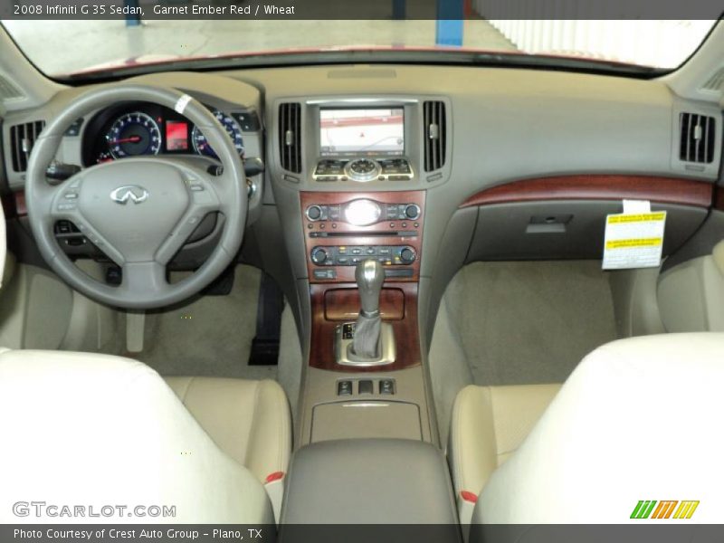 Garnet Ember Red / Wheat 2008 Infiniti G 35 Sedan