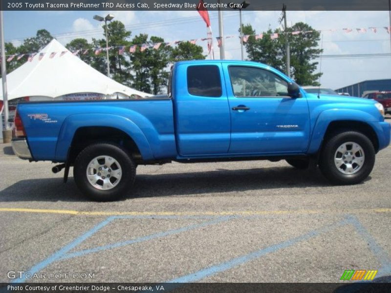 Speedway Blue / Graphite Gray 2005 Toyota Tacoma PreRunner TRD Access Cab