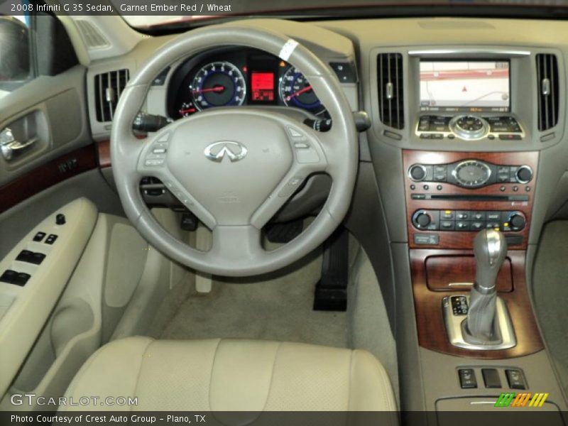 Garnet Ember Red / Wheat 2008 Infiniti G 35 Sedan