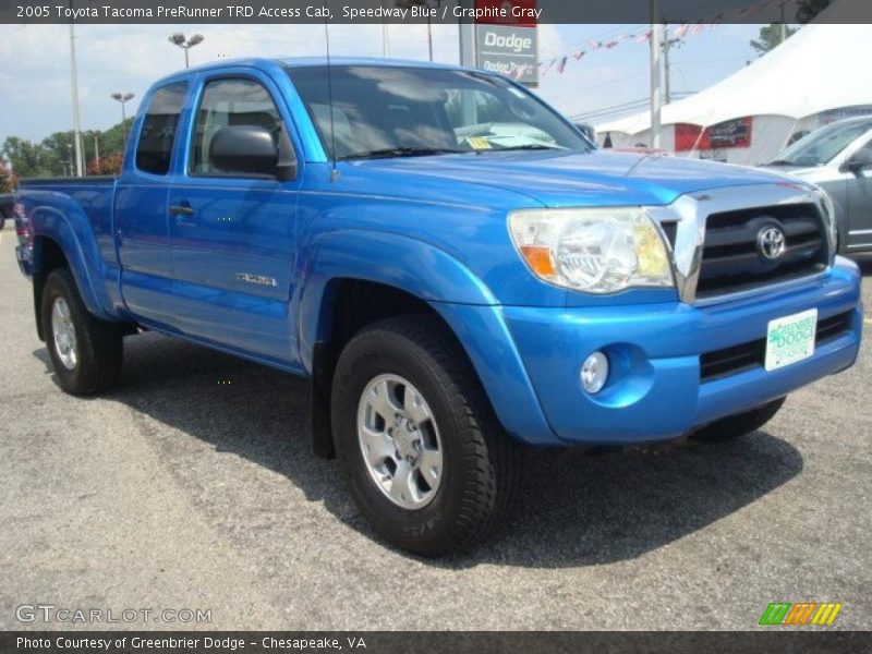 Speedway Blue / Graphite Gray 2005 Toyota Tacoma PreRunner TRD Access Cab