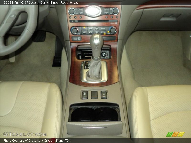 Garnet Ember Red / Wheat 2008 Infiniti G 35 Sedan