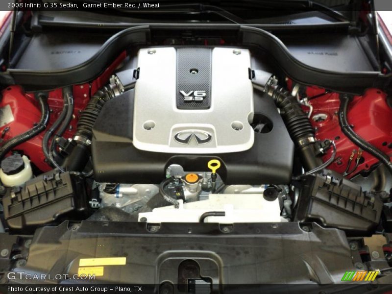 Garnet Ember Red / Wheat 2008 Infiniti G 35 Sedan