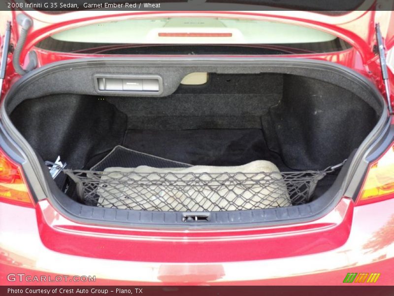 Garnet Ember Red / Wheat 2008 Infiniti G 35 Sedan