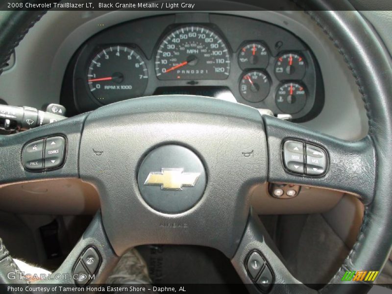 Black Granite Metallic / Light Gray 2008 Chevrolet TrailBlazer LT