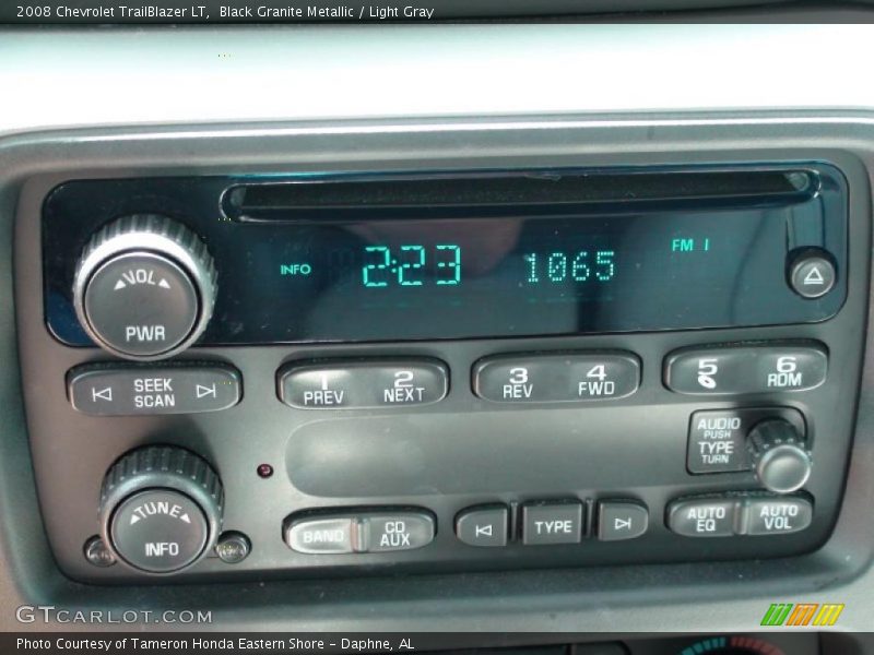 Black Granite Metallic / Light Gray 2008 Chevrolet TrailBlazer LT