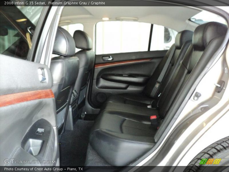 Platinum Graphite Gray / Graphite 2008 Infiniti G 35 Sedan
