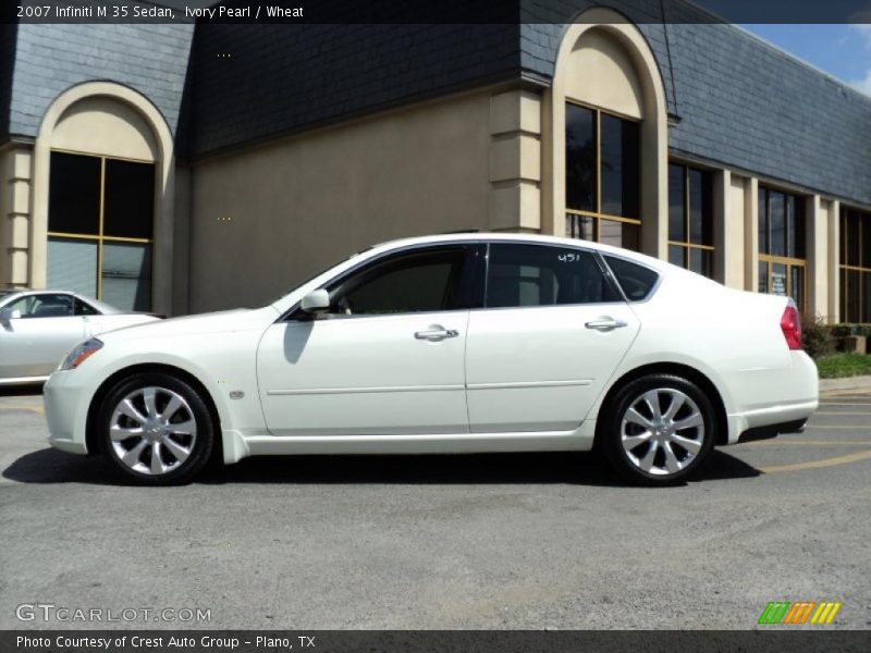 Ivory Pearl / Wheat 2007 Infiniti M 35 Sedan